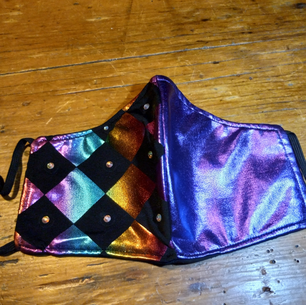 Rhinestone multicolor mask